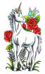 tatuaggio Unicorno Bianco