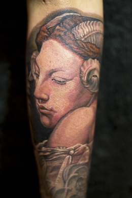 tatuaggio Baccante di Gerome