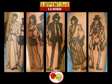 Tatuaggi tattoo Lupin III - la serie